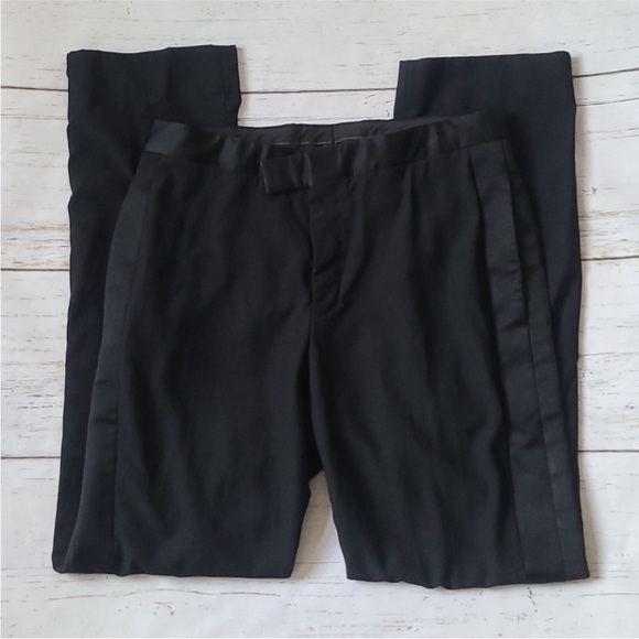 Men Gucci Black Tuxedo Dress Pants - Picture 5 of 12